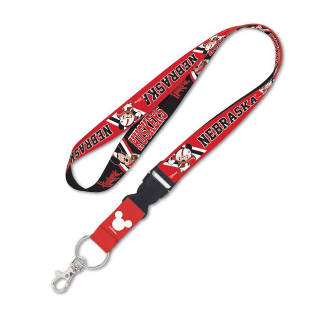 Nebraska Cornhuskers / Disney MICKEY MOUSE Lanyard w/detachable buckle 1"