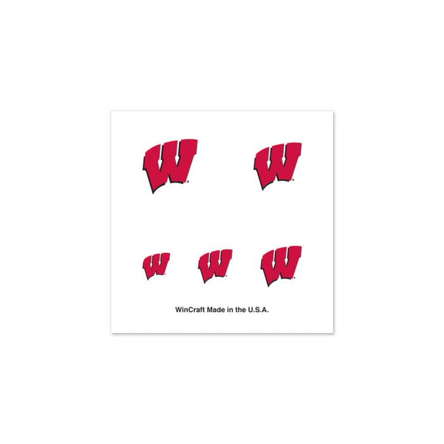 Wisconsin Badgers Fingernail Tattoos