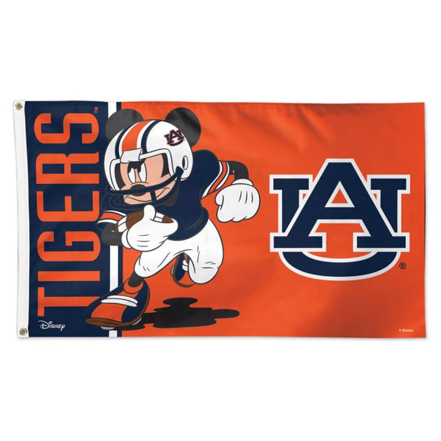 Bandera de Mickey de Disney / Auburn Tigers - Deluxe 3' X 5'