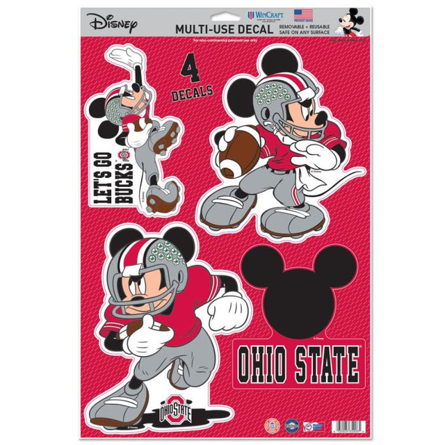 Calcomanía multiusos de Ohio State Buckeyes/Disney, 11" x 17"