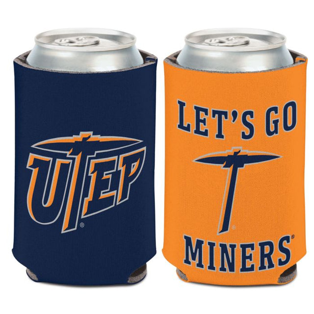 Enfriador de latas UTEP Miners TWO COLOR de 12 oz.