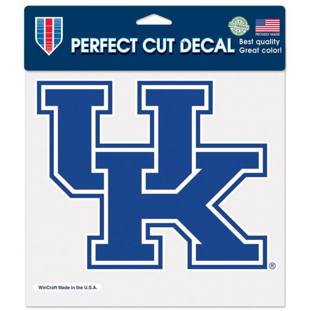 Calcomanía de color de corte perfecto de Kentucky Wildcats de 8" x 8"