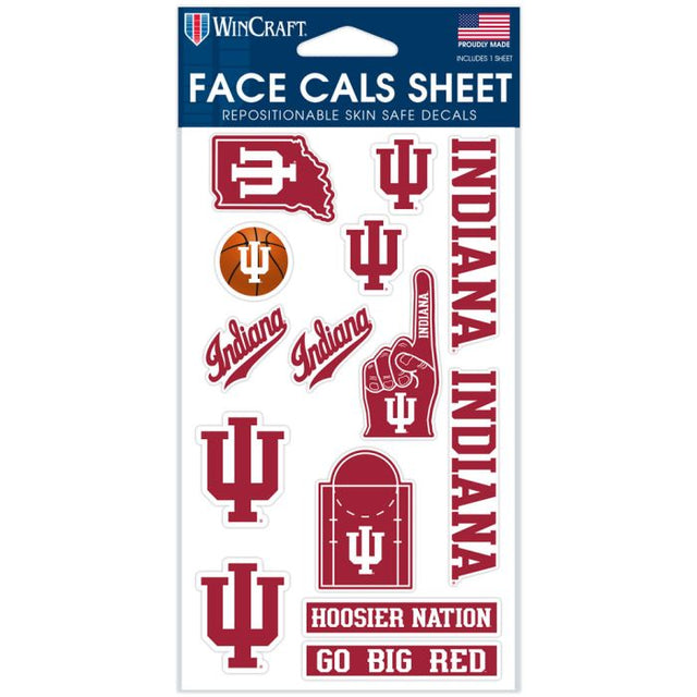 Indiana Hoosiers Face Cals 4" x 7"