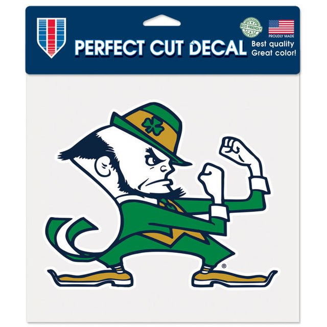 Notre Dame Fighting Irish LEPRECHAUN Perfect Cut Color Decal 8" x 8"