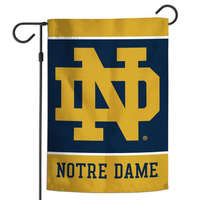 Bandera de jardín de Notre Dame Fighting Irish de 30,5 x 45,7 cm