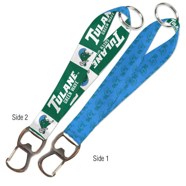 Tulane Green Wave Keystrap Bottle Opener