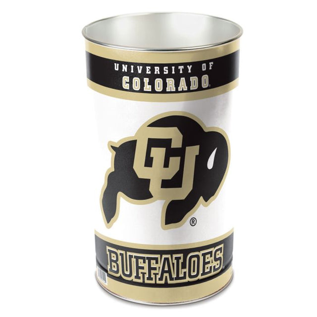 Colorado Buffaloes Wastebasket - tapered 15"H