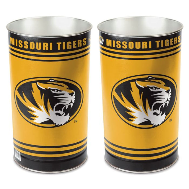 Papelera de los Missouri Tigers, cónica, 15" de alto