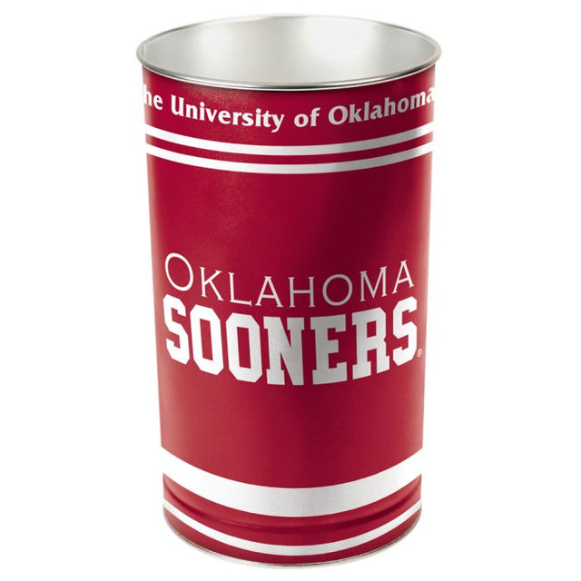 Oklahoma Sooners Wastebasket - tapered 15"H