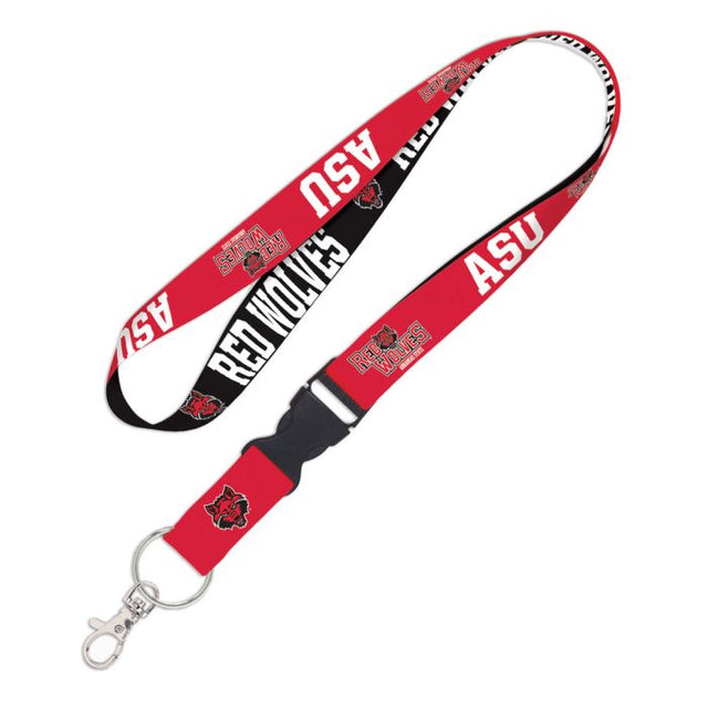 Cordón de los Arkansas State Red Wolves con hebilla desmontable de 1"