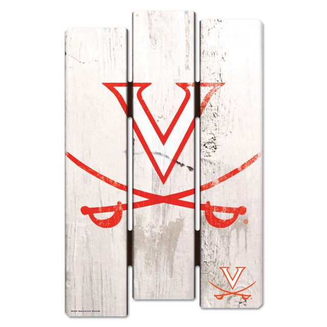 Letrero de madera para cerca de los Virginia Cavaliers