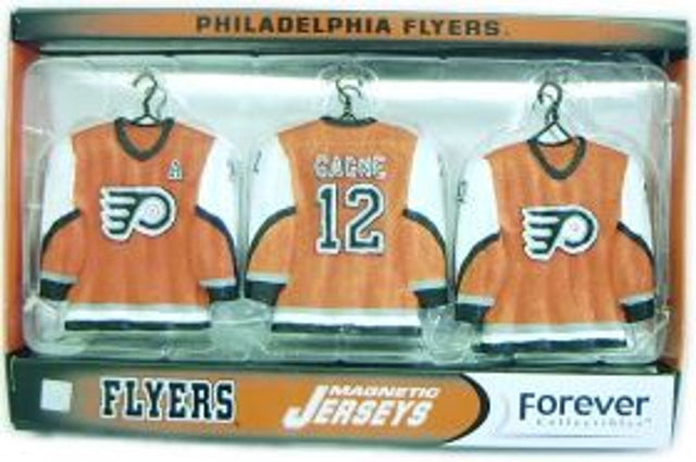 Conjunto de imanes con camisetas alternativas de los Philadelphia Flyers