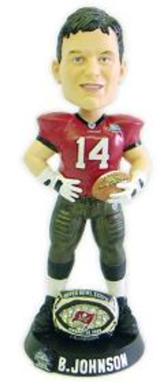 Anillo de Brad Johnson de los Tampa Bay Buccaneers para el Super Bowl 37, coleccionables Forever Bobblehead CO