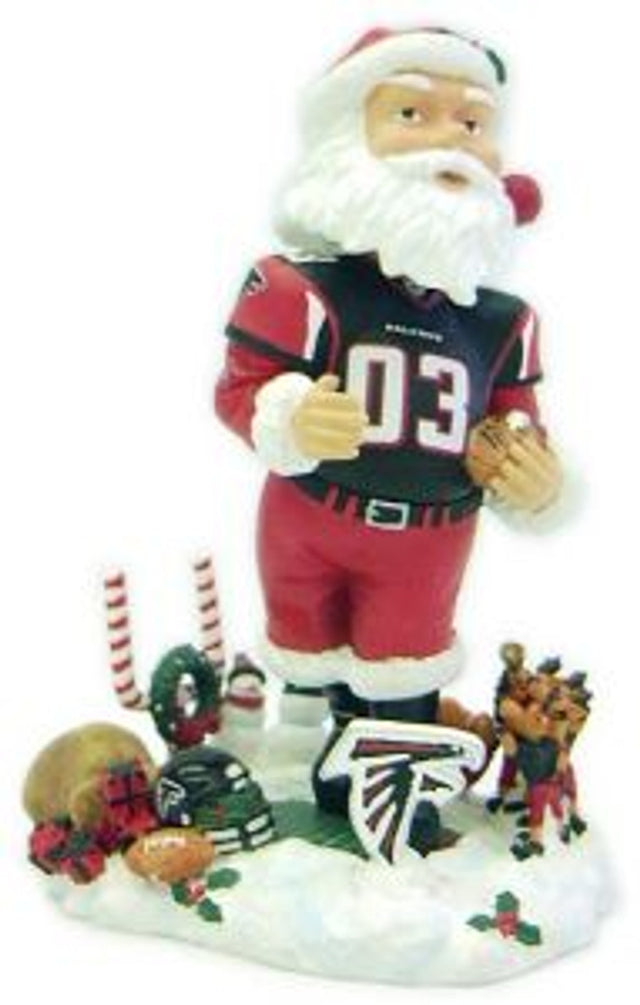 Muñeco cabezón coleccionable de Papá Noel de los Atlanta Falcons Forever