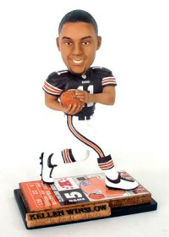 Cabezón coleccionable Forever de Kellen Winslow Jr., boleto de los Cleveland Browns