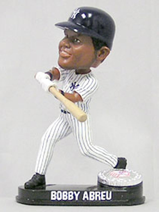 Figura Bobblehead de Bobby Abreu de los Yankees de Nueva York, coleccionable para siempre, Blatinum