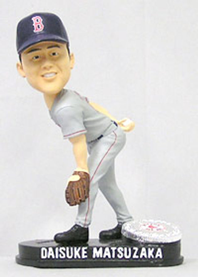 Bobblehead Blatinum de Daisuke Matsuzaka de los Boston Red Sox de Forever Collectibles (carretera) CO