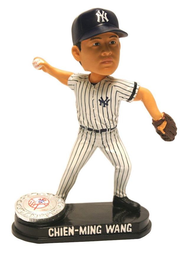 Figura cabezona de Blatinum de los New York Yankees Chien-Ming Wang Forever Collectibles - Pose 2 CO