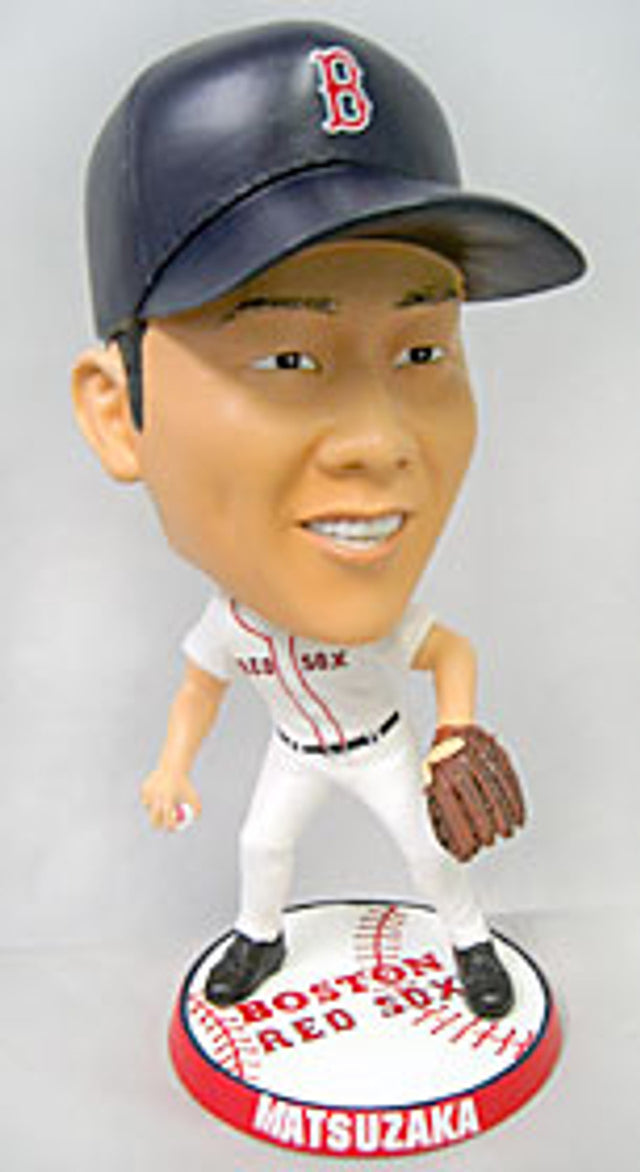 Figura de acción Super Bighead Bobblehead CO de Daisuke Matsuzaka de los Boston Red Sox de Forever Collectibles de 9,5"