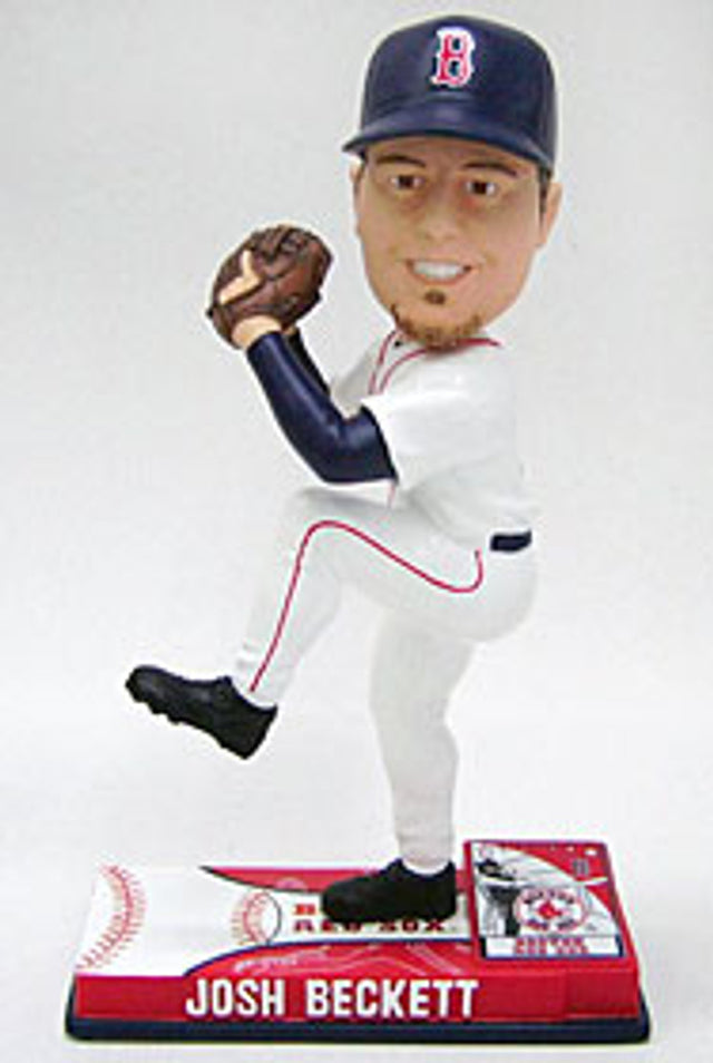 Figuras coleccionables Forever de Josh Beckett de los Boston Red Sox en el campo Bobblehead CO