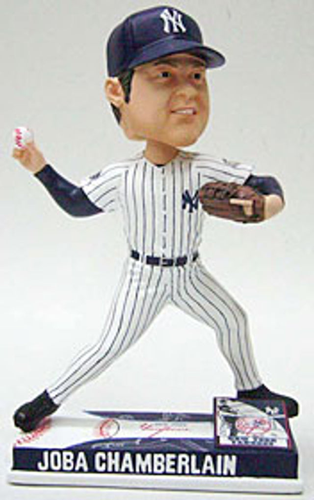 New York Yankees Joba Chamberlain Forever Collectibles On Field Bobblehead CO