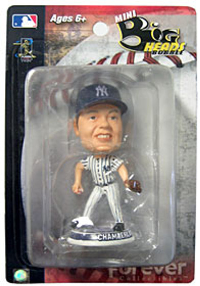 Figura cabezona de tamaño mini Joba Chamberlain 3.5 de los Yankees de Nueva York