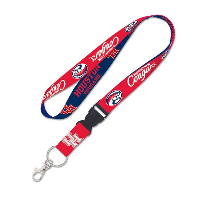 Houston Cougars Lanyard w/detach. buckle 3/4"