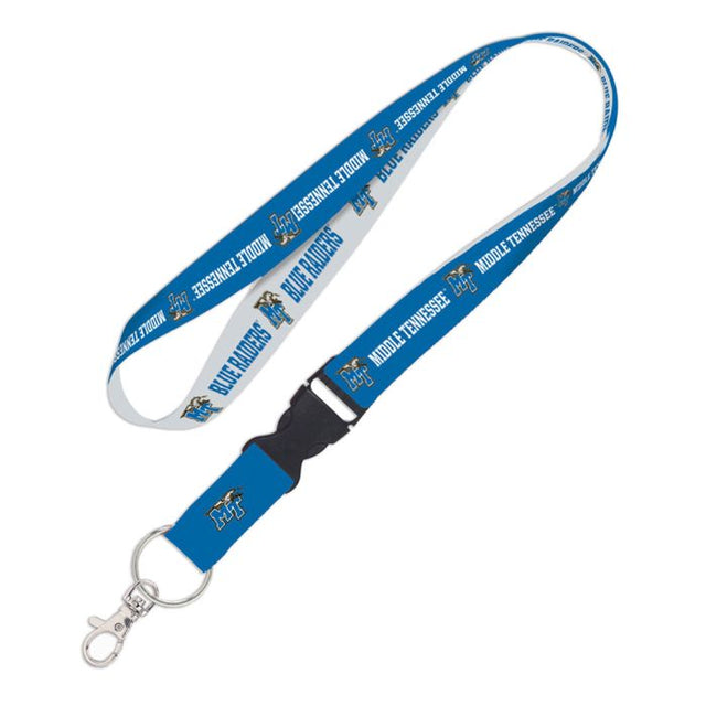 Middle Tennessee State Blue Raiders Lanyard w/detachable buckle 1"