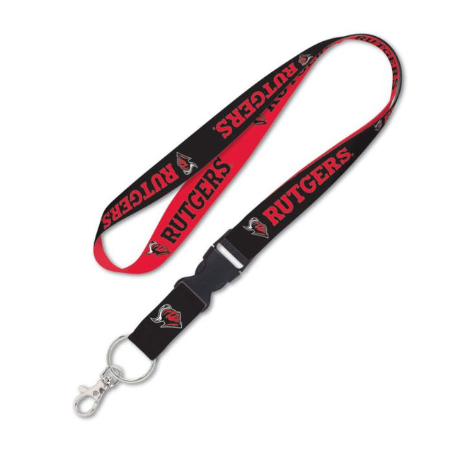 Rutgers Scarlet Knights Lanyard w/detachable buckle 1"