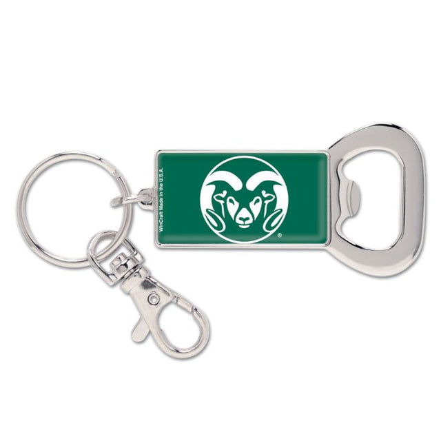 Colorado State Rams Bottle Opener Key Ring Rectangle