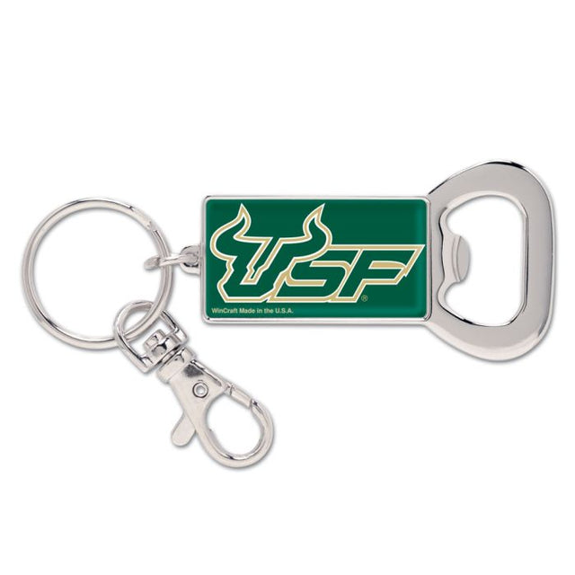 South Florida Bulls Bottle Opener Key Ring Rectangle