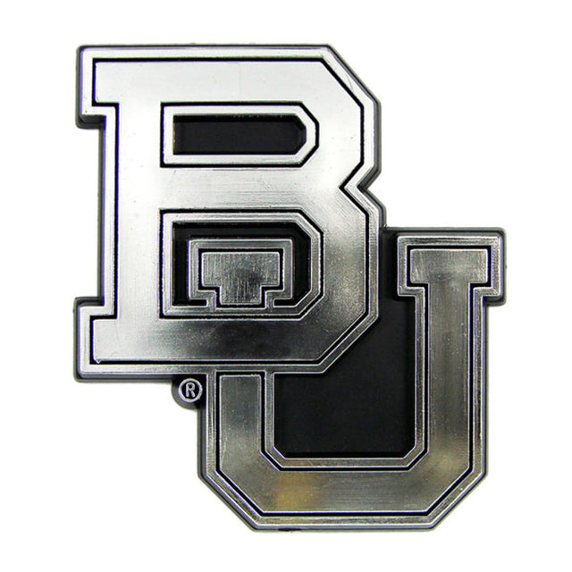 Emblema para automóvil de los Baylor Bears, color plateado