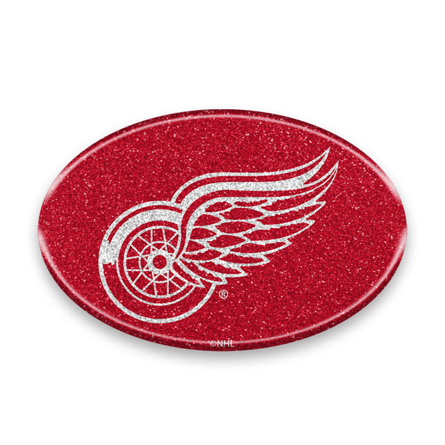 Emblema para automóvil de los Detroit Red Wings: ovalado con colores llamativos