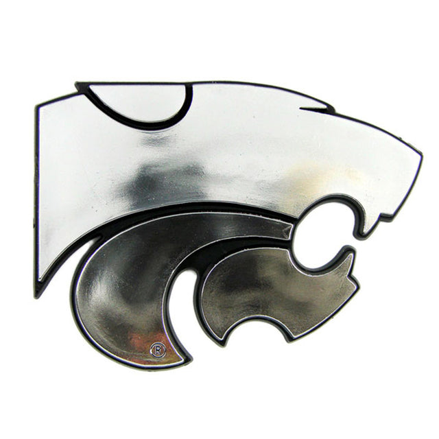 Emblema para automóvil de los Kansas State Wildcats, color plateado