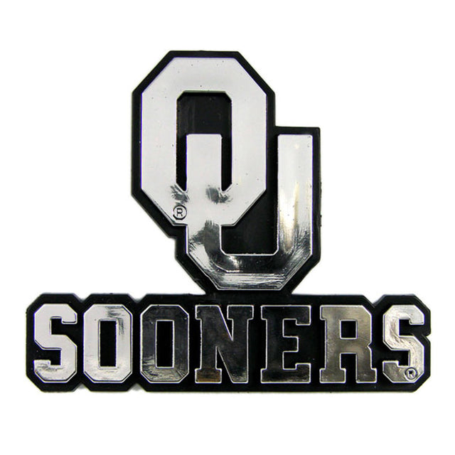 Emblema para automóvil de los Oklahoma Sooners, color plateado