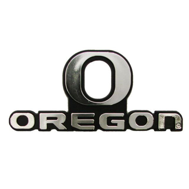 Emblema para automóvil de los Oregon Ducks, color plateado