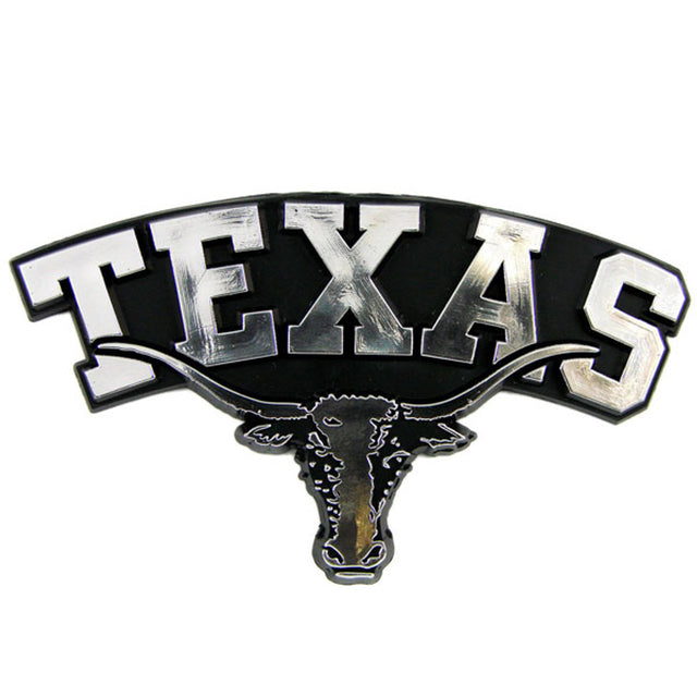 Emblema para automóvil Texas Longhorns en cromo plateado