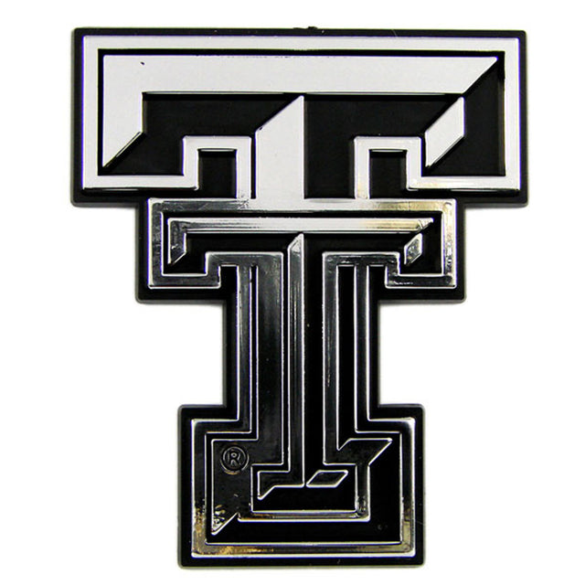 Emblema para automóvil de los Texas Tech Red Raiders, color plateado