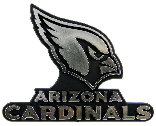 Emblema para automóvil de los Cardenales de Arizona, color plateado