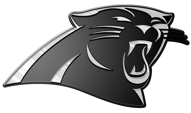 Emblema para automóvil de los Carolina Panthers, color plateado