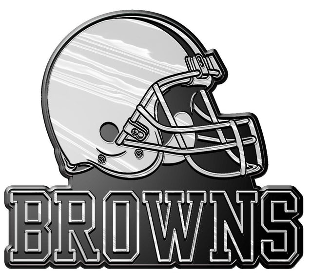 Emblema para automóvil de los Cleveland Browns, color plateado