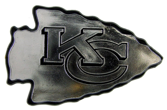 Emblema para automóvil de los Kansas City Chiefs, color plateado