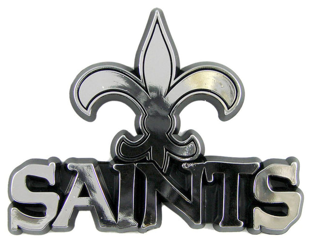 Emblema para automóvil de los New Orleans Saints, color plateado