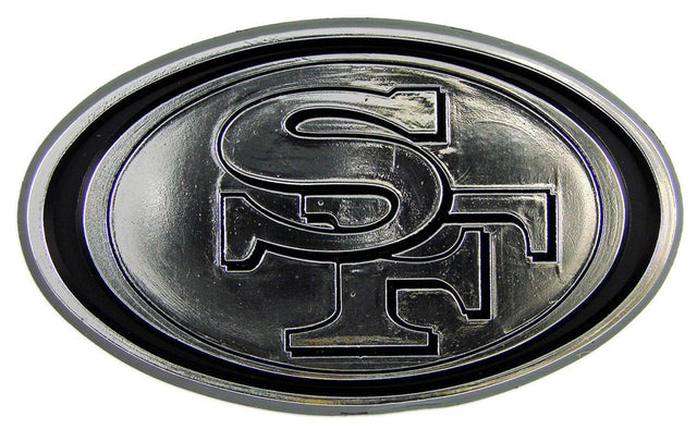 Emblema para automóvil de los San Francisco 49ers, color plateado