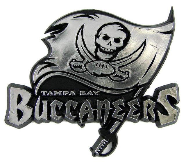 Emblema para automóvil de los Tampa Bay Buccaneers, color plateado