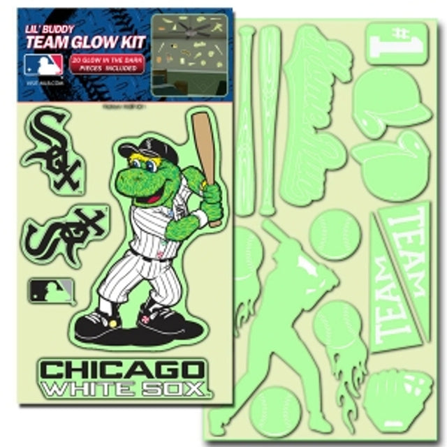 Kit de calcomanías de los Chicago White Sox que brillan en la oscuridad de Lil Buddy