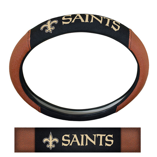 Funda para volante de los New Orleans Saints de estilo piel de cerdo de primera calidad