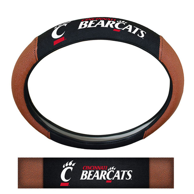 Funda para volante de los Cincinnati Bearcats: piel de cerdo de primera calidad