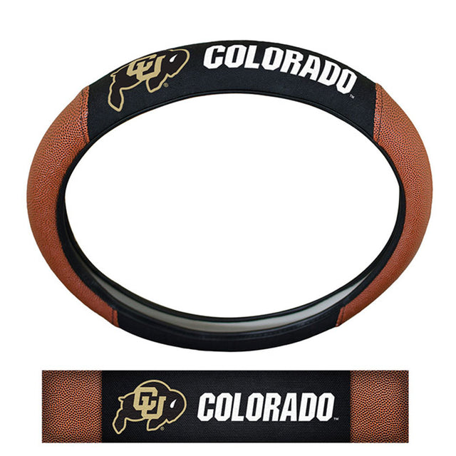 Funda para volante de los Colorado Buffaloes: piel de cerdo de primera calidad