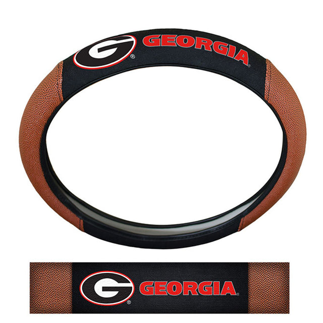 Funda para volante de los Georgia Bulldogs, estilo piel de cerdo de primera calidad